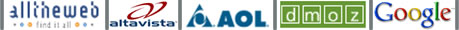 Alltheweb, Altavista, AOL, DMOZ, Google.